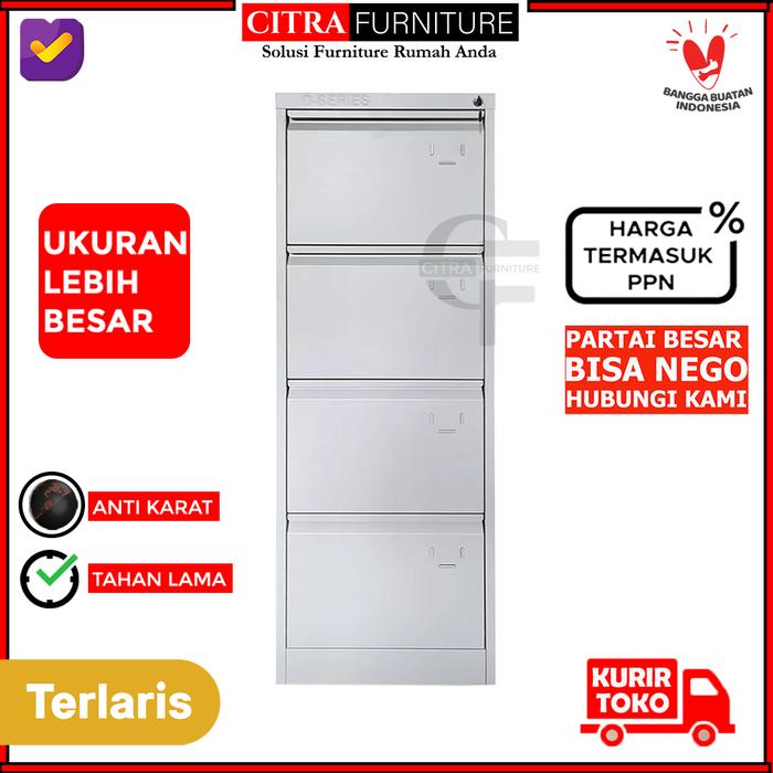 Gambar Filling Kabinet Besi 4 Susun Laci|Cabinet Laci Dokumen Arsip Kantor - 4 LACI TYPE B, DIRAKIT dari Citra furniture undefined Tokopedia