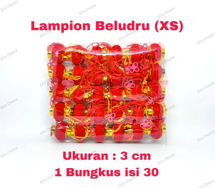 Gambar LAMPION BELUDRU MINI SINCIA IMLEK / GANTUNGAN LAMPION BELUDRU 5 UKURAN - XS (3cm) dari Eli's Choice undefined Tokopedia