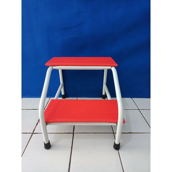 Gambar tangga pasien/Foot step besi - Merah dari Sirilalkesmedika undefined Tokopedia