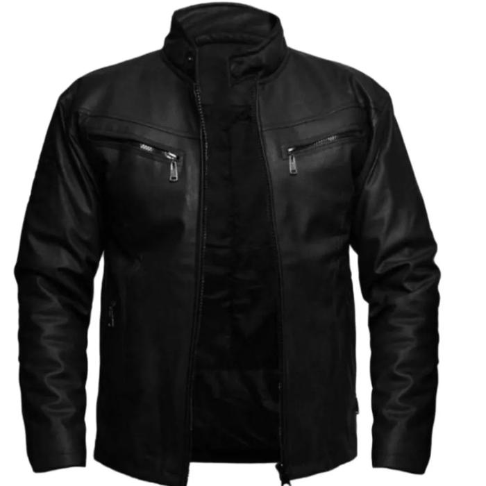Gambar jaket pria semi kulit hitam - Cokelat, S dari rippstore undefined 4 Tokopedia