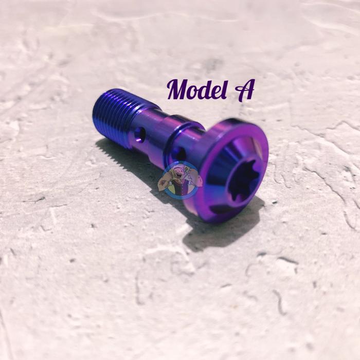 Gambar Titanium Bolt Dobel Selang Master Kaliper Rem Bunga - Model A, 1.00/Alus dari Popeye's-Ti undefined Tokopedia