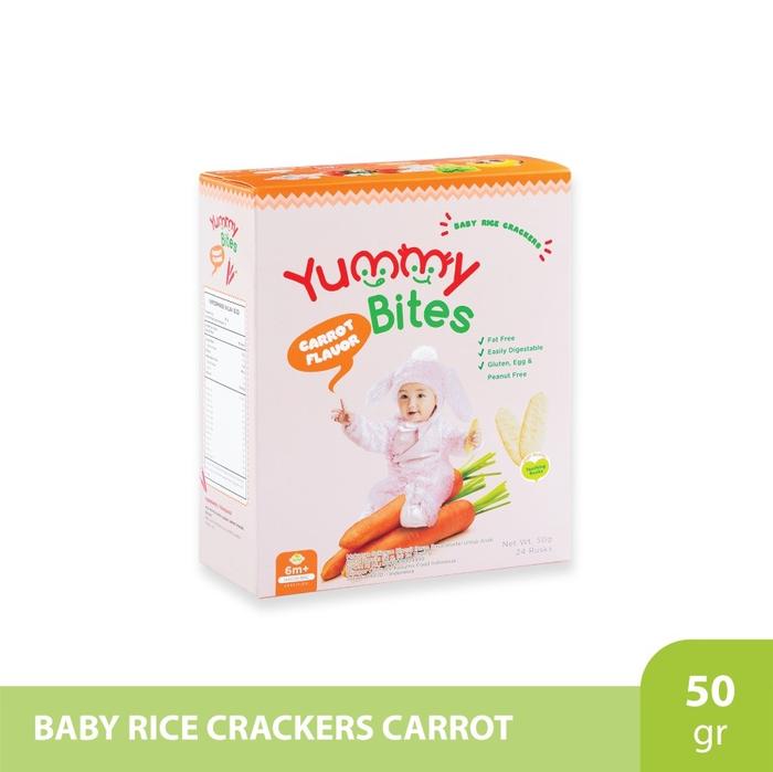 Gambar Yummy Bites 50g - Snack/Cemilan/Jajanan anak - Carrot dari Ibabytopia Cikarang undefined Tokopedia