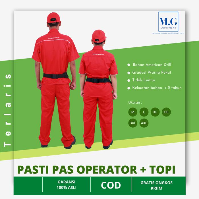 Gambar Seragam spbu plus topi - operator wanita, XL dari SERAGAM PERALATAN SPBU undefined Tokopedia