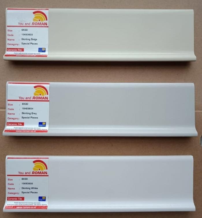 Gambar Skirting Plint Hospital Plint Keramik Roman 8x30 cm Kw 1 - SK83602 Beige dari INDO BUILD MART. undefined Tokopedia