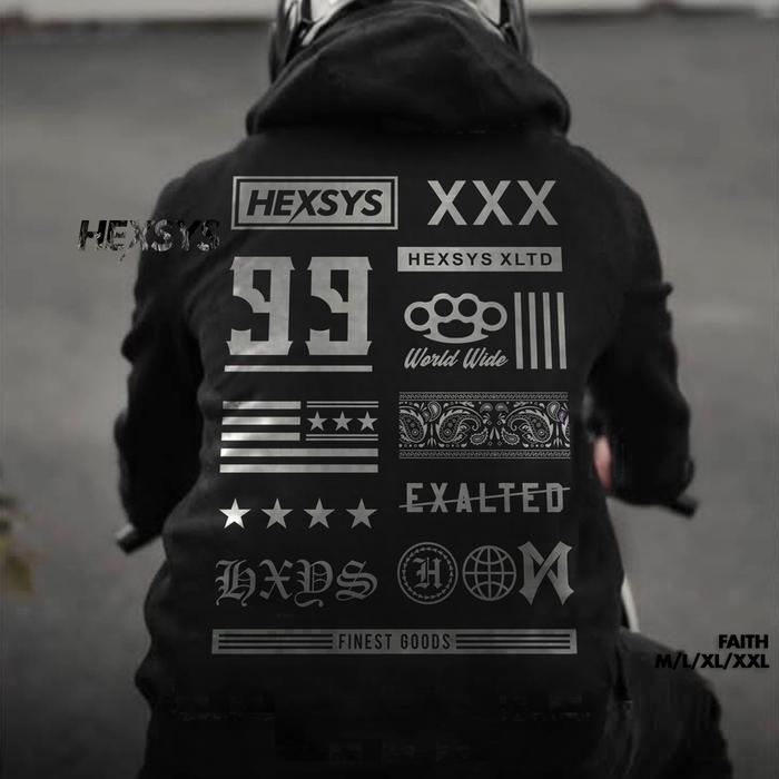 Gambar Hoodie Pria Original Bossque X Hexsys Faith Jaket Distro Touring Motor - Faith, M dari Bossque Struggle Official undefined Tokopedia