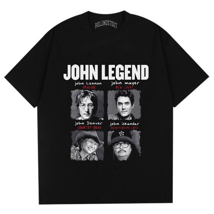 Gambar Rollingstout - Kaos John Legend - Hitam, S dari Rollingstout undefined Tokopedia