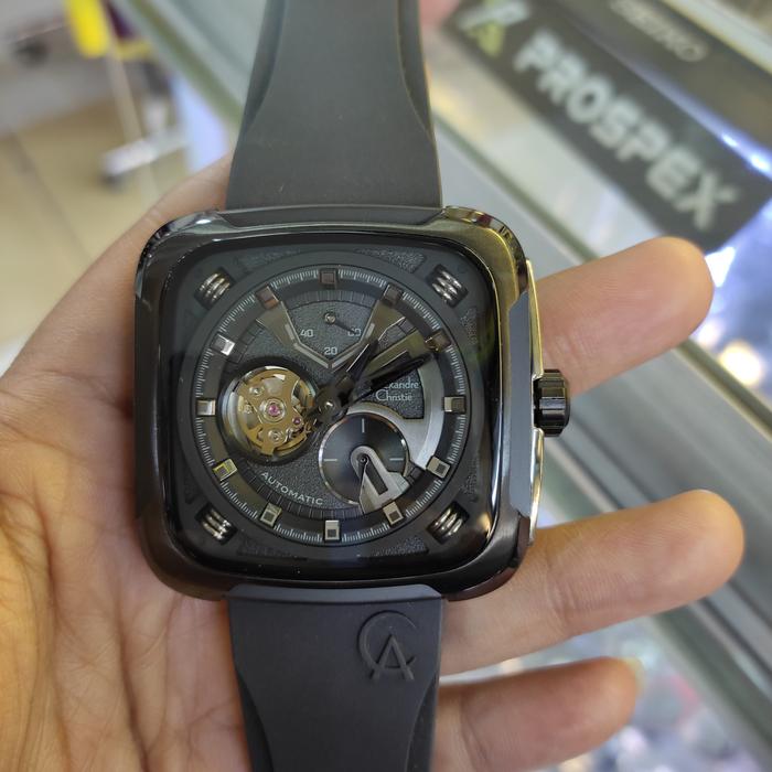 Gambar Jam Tangan Analog PRIA ORIGINAL OTOMATIS Alexandre Christie Ac 6577 MA - Black dari vieka86 Watch Shop undefined Tokopedia