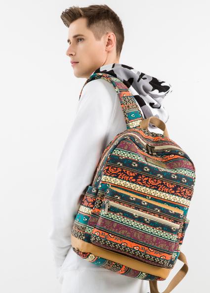 Gambar KINMAC SOGAN Tas Laptop Sekolah Backpack Ransel Pria Wanita Bag Couple - Coklat dari Next Level- undefined Tokopedia