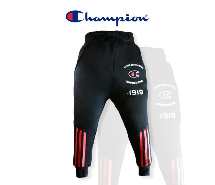 Gambar CELANA JOGGER / TRAINING ANAK LAKI-LAKI - CHAMPION - 6,8,10,12 TAHUN - JC019 - Hitam, 12 dari OSMOND_Kids_Wear undefined Tokopedia