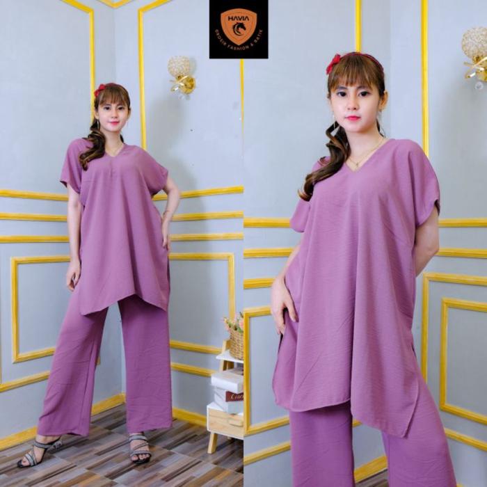 Gambar One set Nina long square / setelan Nina long square - Hitam dari arsakha fashion undefined Tokopedia