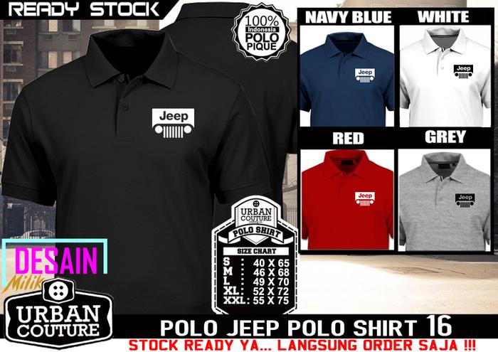 Gambar Kaos POLO Jeep 2 - POLO SHIRT 16 - Hitam, S dari URBAN COUTURE New undefined Tokopedia