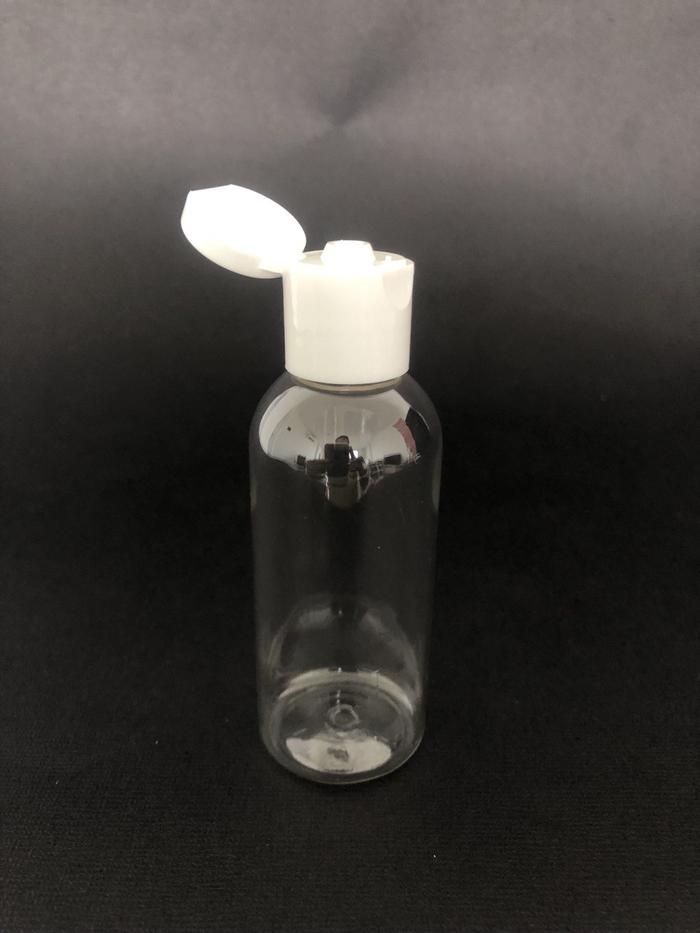 Gambar Botol Fliptop BR 60 ml Botol Clear Pet Hand Sanitizer Gel Multifungsi - FLIPTOP PUTIH dari MKpackaging undefined Tokopedia