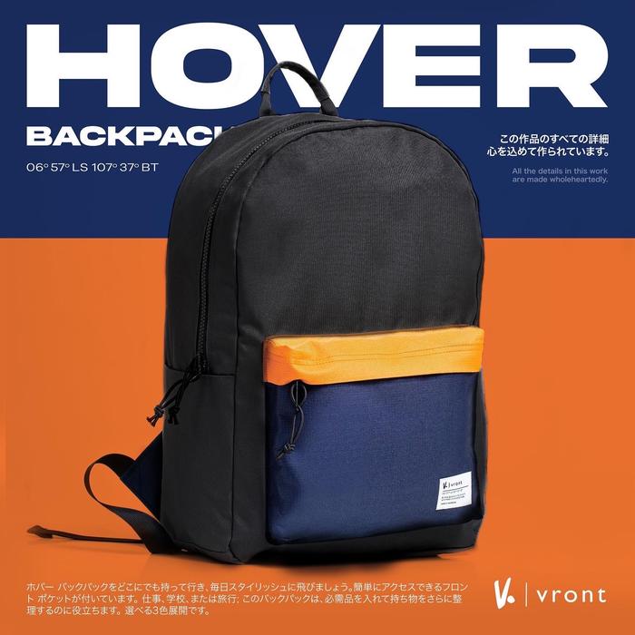 Gambar Hover Grey - Backpack - Grey Navy - Bag Only dari Vront undefined Tokopedia