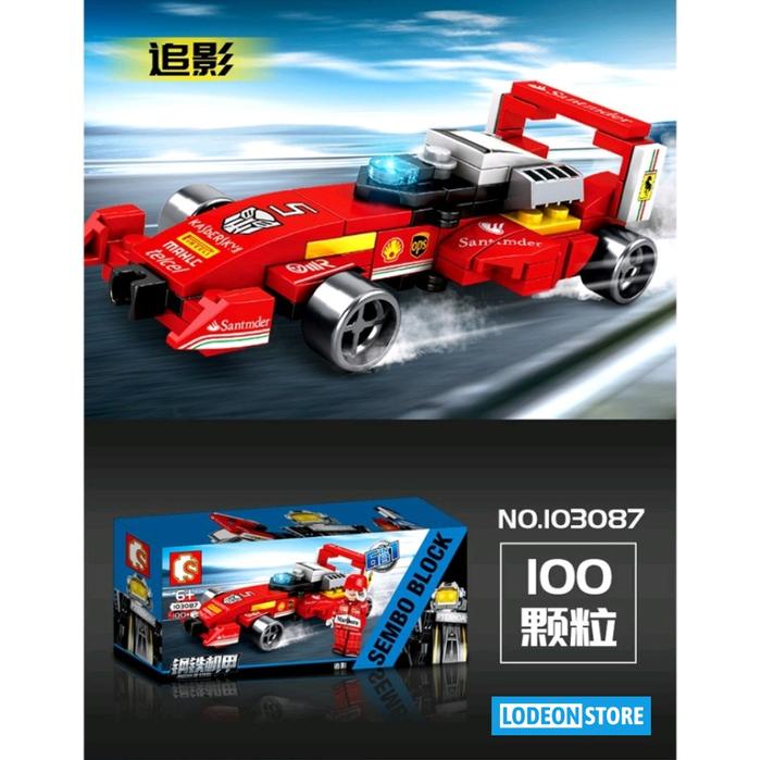Gambar Sembo Block Mobil Balap Mecha Of Steel 6 in 1 Robot 103087 - 103092 - 103087 dari LODEON STORE undefined Tokopedia