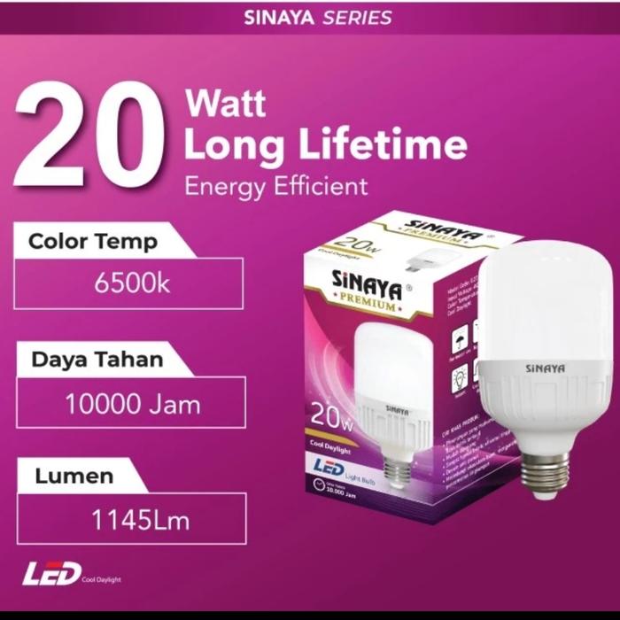 Gambar lampu LED kapsul 25 watt - 20 watt dari cahaya terang2 undefined Tokopedia