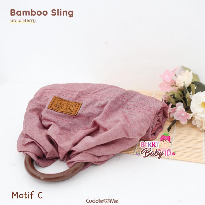 Gambar Cuddle Me Bamboo Ringsling Solid Colour Gendongan Samping Bayi - Motif C dari Berry Baby Kota Bandung Tokopedia