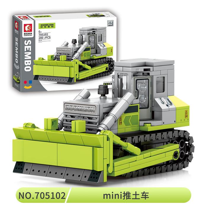 Gambar Mini Bricks Alat Berat Truk Truck Konstruksi Buldozer Crane Sembo Blok - Bulldozer dari Hejoy Toys undefined Tokopedia