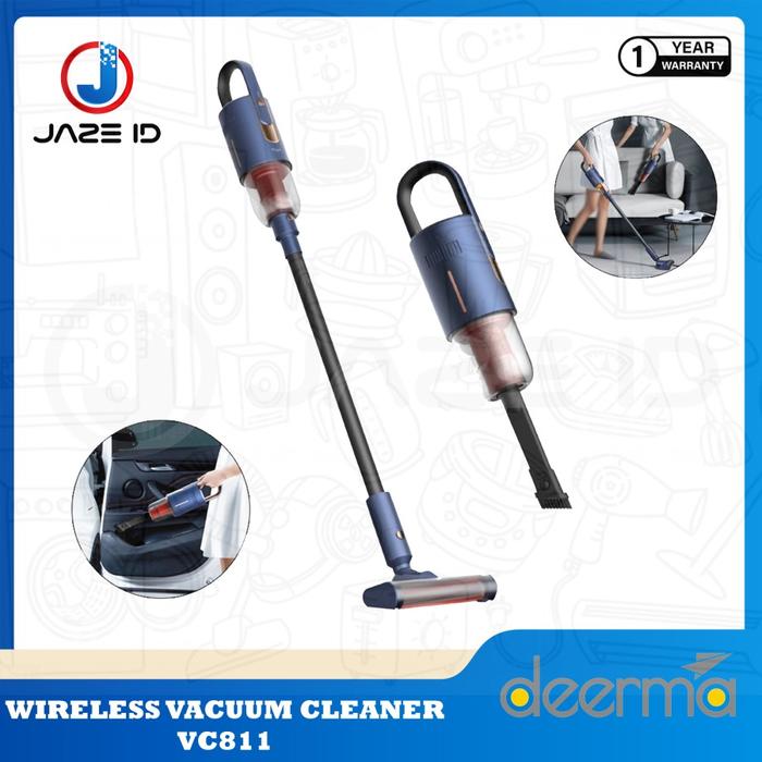 Gambar DEERMA VC01 Wireless Vacuum Cleaner Penyedot Debu Garansi - VC811 NAVY dari JAZE ID undefined Tokopedia