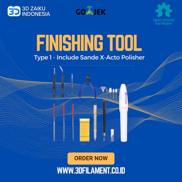 Gambar Reprap 3D Printing Finishing Tool Include Sande X-Acto Polisher dari 3D Zaiku Indonesia undefined Tokopedia