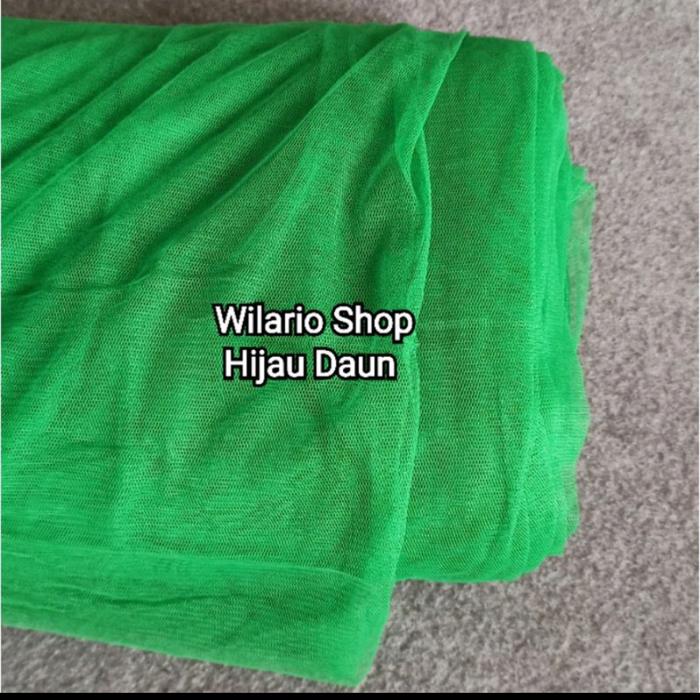 Gambar Kain Tile Halus Lembut | Kain Tule Lemes Lembut | Soft Tile Tule - Hijau Daun dari Wilario Shop undefined Tokopedia