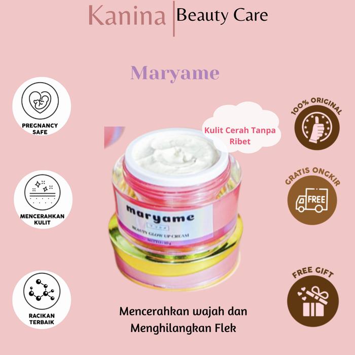 Gambar Maryame Beauty Glow Up Cream Maryame Beautee Krim pelembab BPOM dari Kaninabeautycare undefined Tokopedia