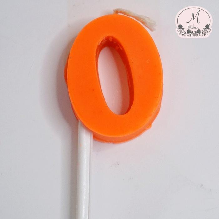 Gambar lilin huruf warna - O dari M Kitchen undefined Tokopedia