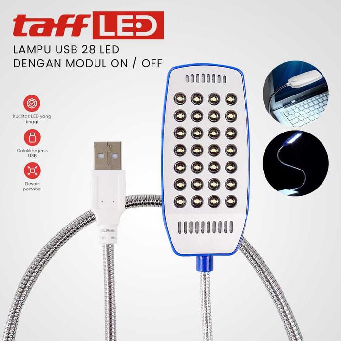 Gambar Lampu USB LED 28 Lampu Baca Laptop Multifungsi Light Desk Read LampU - USB 28 LED dari HAMZAHJAYA KOMPUTER undefined Tokopedia
