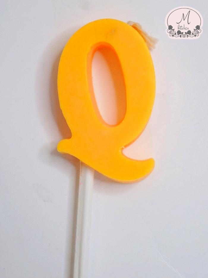 Gambar lilin huruf warna - Q dari M Kitchen undefined Tokopedia