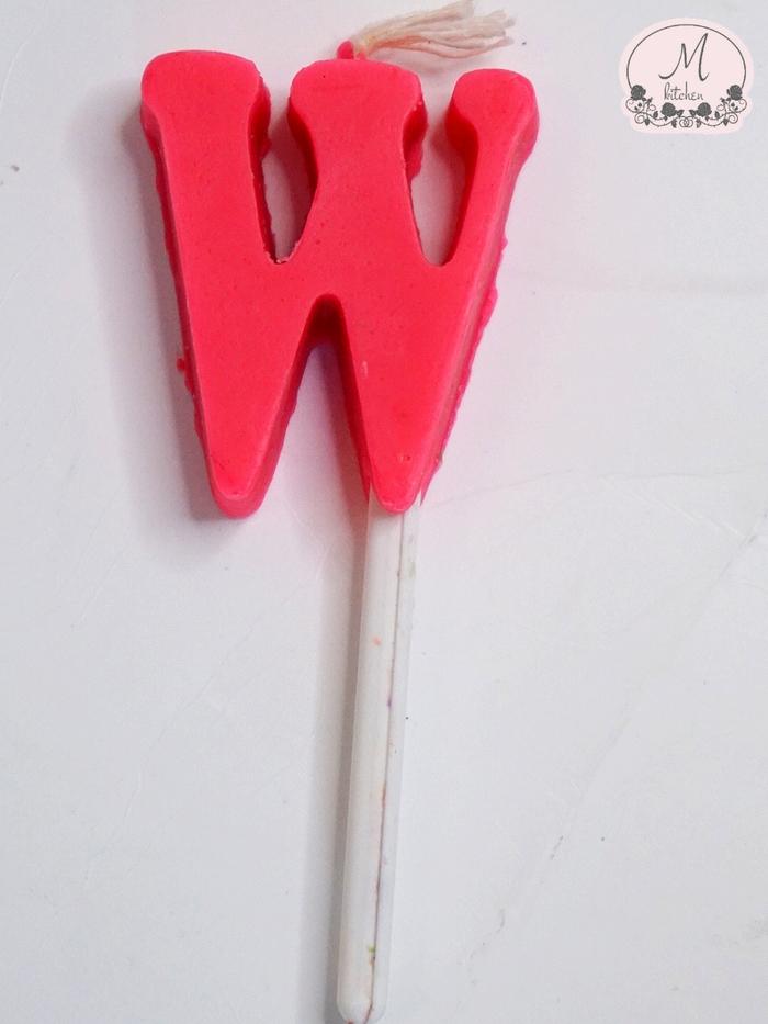 Gambar lilin huruf warna - W dari M Kitchen undefined Tokopedia