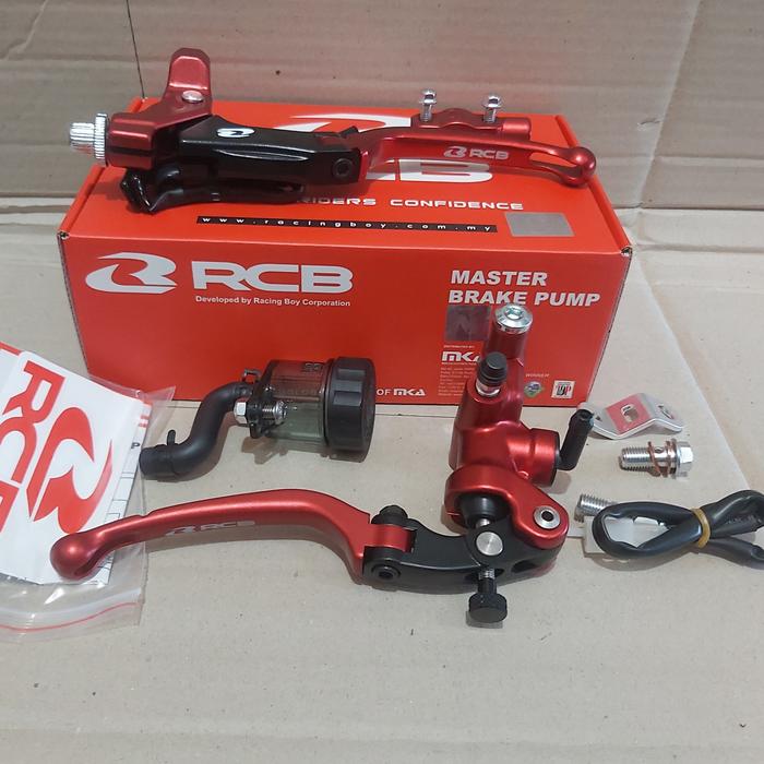 Gambar MASTER REM RCB S1 ORIGINAL 14 MM UNIVERSAL SEMUA MOTOR - 1set merah dari BDR CUSTOM undefined Tokopedia