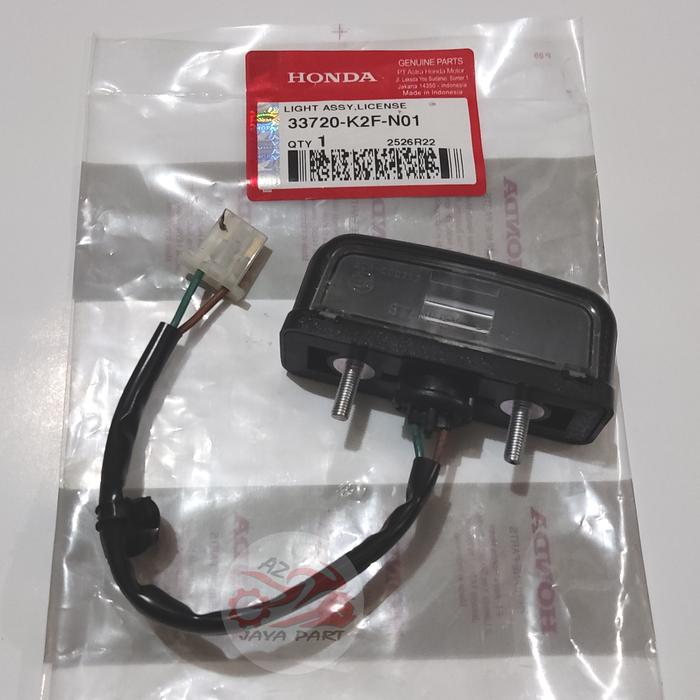 Gambar Rumah lampu plat nomer spakbor belakang light license Honda Scoopy Prestige Esp 2021-2023 K2F original dari AZ JAYA PART undefined Tokopedia