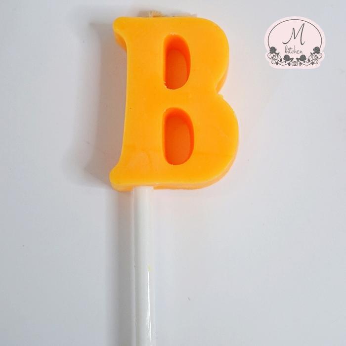 Gambar lilin huruf warna - B dari M Kitchen undefined Tokopedia