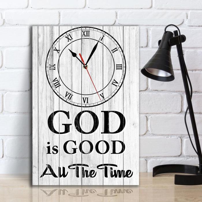 Gambar jam dinding rohani god is good all the time dekorasi kristen / katolik - GIG  B dari Merpati Suci undefined Tokopedia