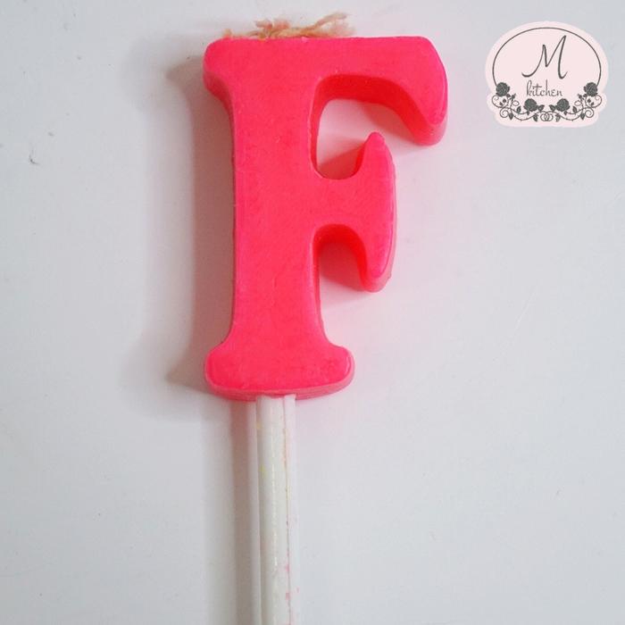 Gambar lilin huruf warna - F dari M Kitchen undefined Tokopedia