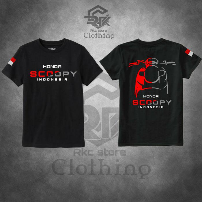 Gambar KAOS SCOOPY RIDER INDONESIA M-XXL COMBED 30'S RKC - KAOS SCOOPY, S dari RKC CLOTH undefined Tokopedia