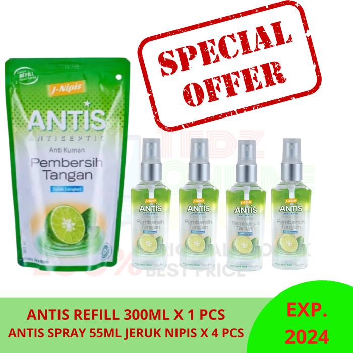 Gambar Antis Refill 300ml Bundling - +4 Jeruk 55ml dari TedzOnlineShop undefined Tokopedia