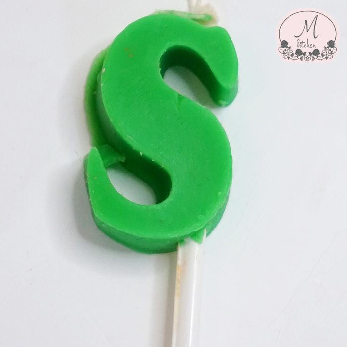 Gambar lilin huruf warna - S dari M Kitchen undefined Tokopedia