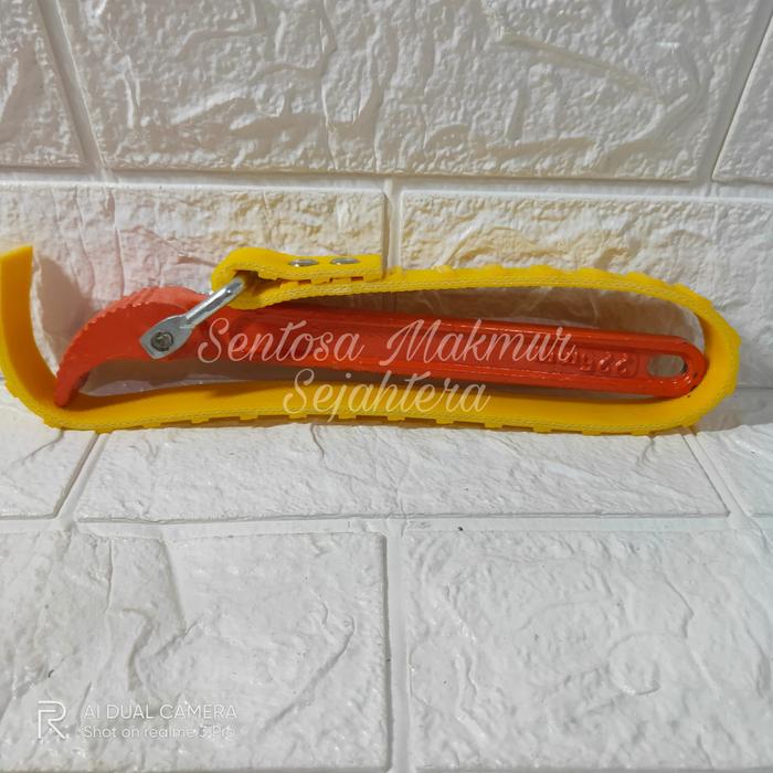Gambar Kunci Oli Filter Model Sabuk / Belt 8 inch - Wrench for Oil Filter - Kuning dari Sentosa Makmur Sejahtera SMS undefined Tokopedia