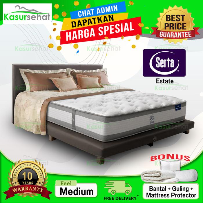Gambar Serta Kasur Springbed Estate - Full Set 160x200 dari kasursehat.id undefined Tokopedia