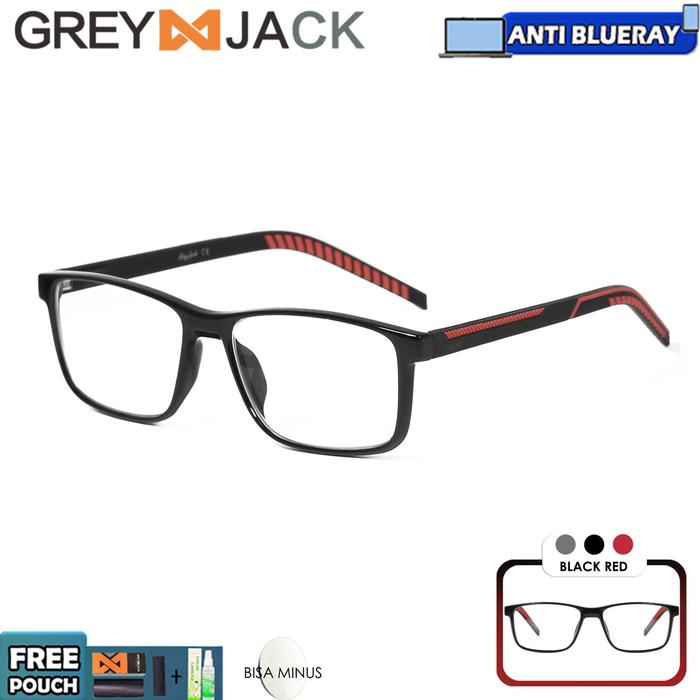 Gambar Grey Jack/Frame Kacamata game olahraga /TR90 Gel silika/pria 70018 - C2BLK RED, BLUERAY NORMAL dari Grey Jack Eyewear undefined Tokopedia