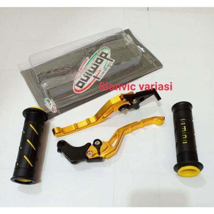 Gambar Handle rem domino set handgrip domino Crf, vixion old/new, tiger, - Gold set grip, CRF dari Rayaa_seller undefined Tokopedia