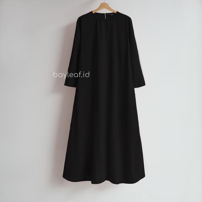 Gambar Bayleaf.id [Big Size] Aera Inner Maxi Dress Lengan Panjang Gamis Basic - BLACK, XL PB 120 dari bayleaf.id undefined Tokopedia