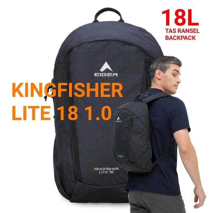 Gambar TAS RANSEL EIGER KINGFISHER LITE 10 BACKPACK 10L - Hitam 18L dari Megi Imansyah Thd undefined Tokopedia