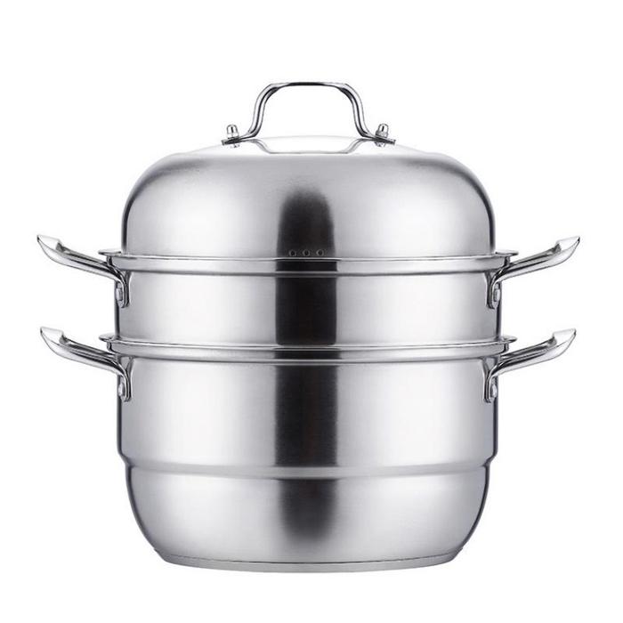 Gambar Es Set Panci Masak Stainless Steel Satu Set Isi Tiga Wajan Panci Murah - panci steamer dari lianasera4 undefined Tokopedia