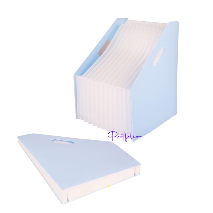 Gambar Box file Standing file Binder box Magazine file Kotak file arsip - Biru dari iDeli_NEW undefined Tokopedia