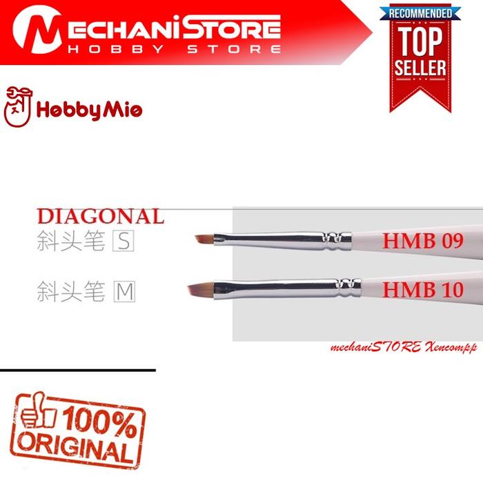 Gambar HOBBY MIO PAINT BRUSH FLAT / ROUND / DIAGONAL / WASH / CHIPPING - DIAGONAL MEDIUM dari mechaniSTORE Bandung undefined Tokopedia
