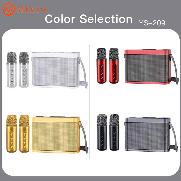 Gambar MIXIO YS-209 Portable Karaoke Speaker Bluetooth for Mobile Phone - Hitam dari Mix acc88 undefined Tokopedia