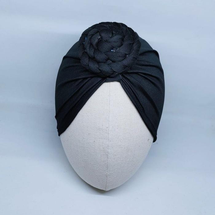 Gambar Turban Anak Bayi Kepang Ciput Bandana Bando Anak Bayi Baby Headband - Hitam dari Sumo Baby undefined Tokopedia