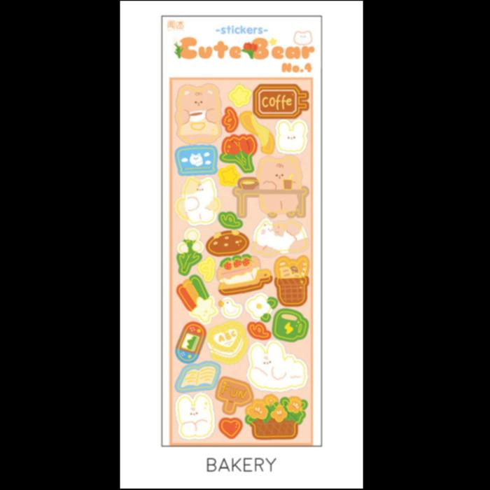 Gambar Stories of Cute Bear Diary Deco Stickers / Sticker Lucu Lis Emas - Bakery 2401 dari SUKCESO Official undefined Tokopedia