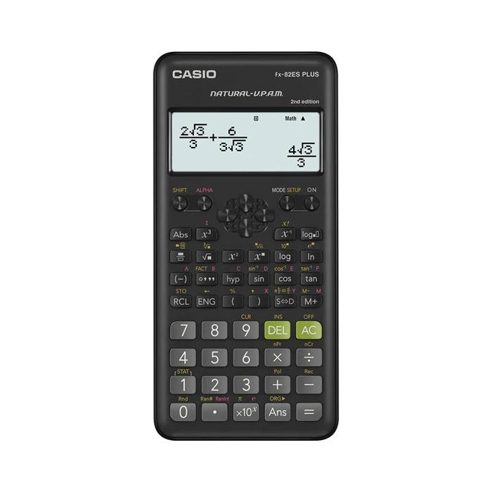 Gambar Casio Scientific Calculator FX-82ES Plus - Plastic [Kalkulator] [Plastik] [Buku] [Matematika] [Fisika] [Kimia] - Hitam dari CASIO Calculator undefined Tokopedia
